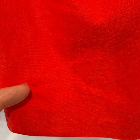 Joseph Ribkoff jacket 3/4 sleeve Red Zip-Up cardigan top ruched stretch *read 18 - Picture 13 of 17